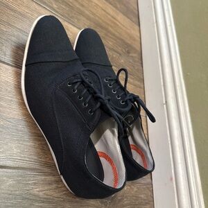 Zara Mens Black  Lace Up Oxfords Men'sSize US 9 -EU 42